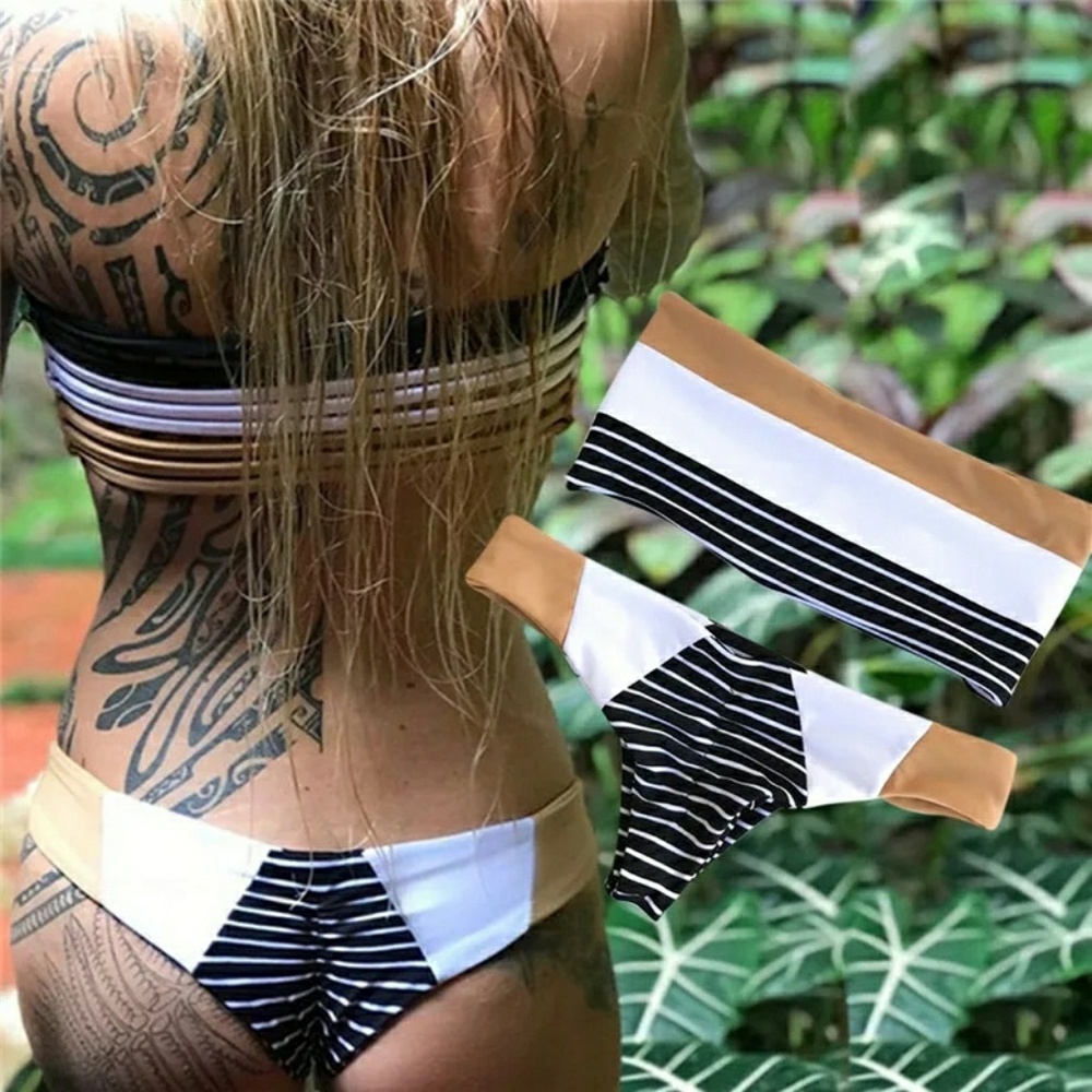 Women's Bikini Swimsuits Strapless Two Pieces